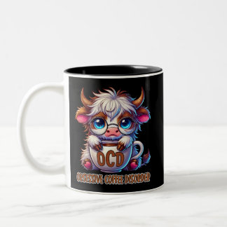 Taza Bicolor Trastorno Obsesivo del Café