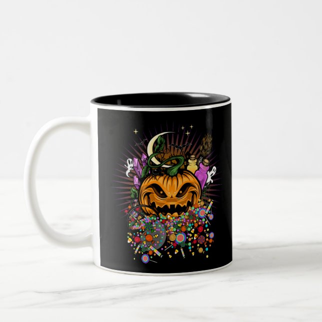 Taza Bicolor Tratamientos de Halloween (Izquierda)