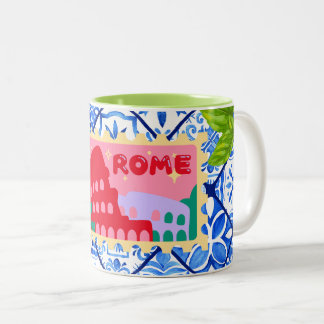 Taza Bicolor Travel Coffee Mug Rome Italy