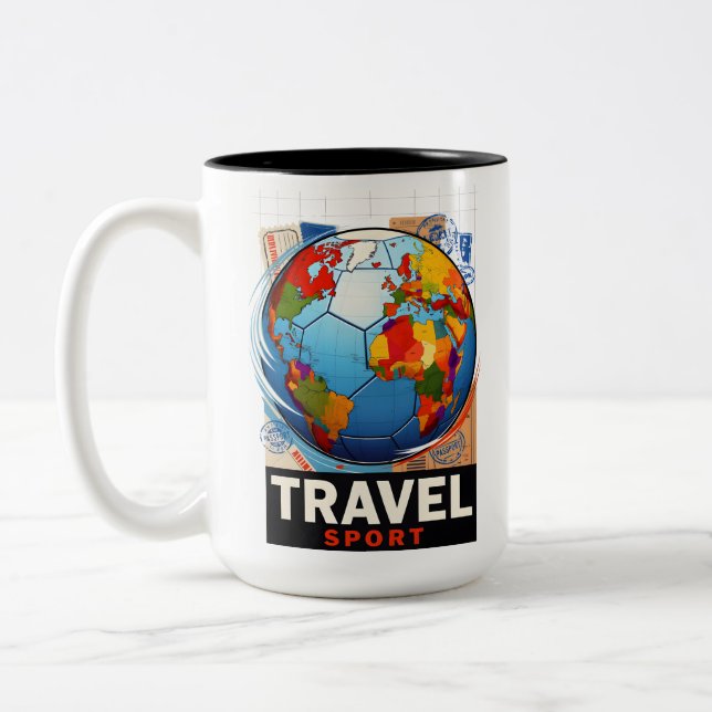 Taza Bicolor Travel sports (Izquierda)