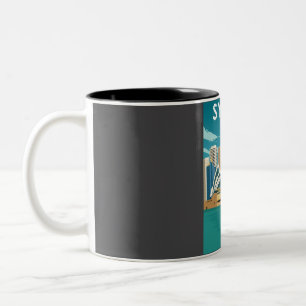 Taza Bicolor Travesía mínima Oprah House en el Vintage de Austr