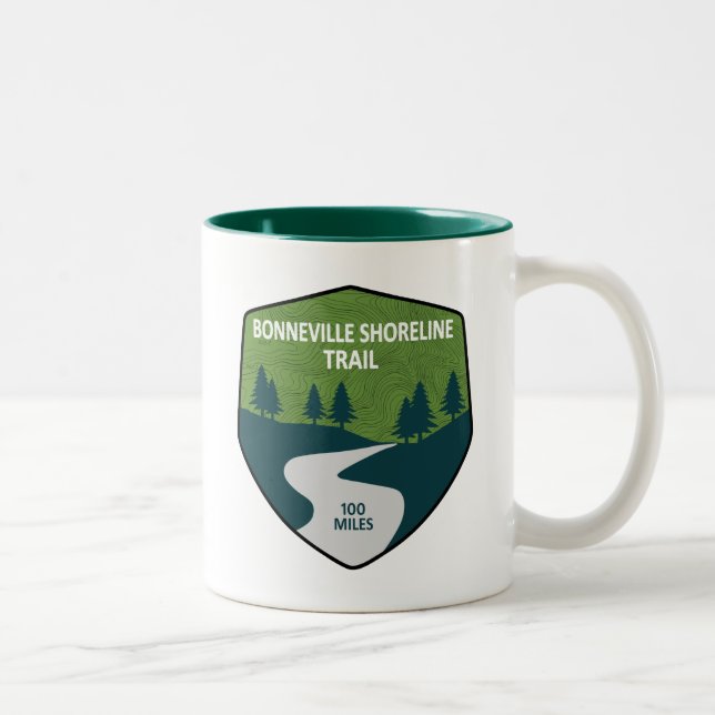 Taza Bicolor Trayecto de la costa de Bonneville (Derecha)