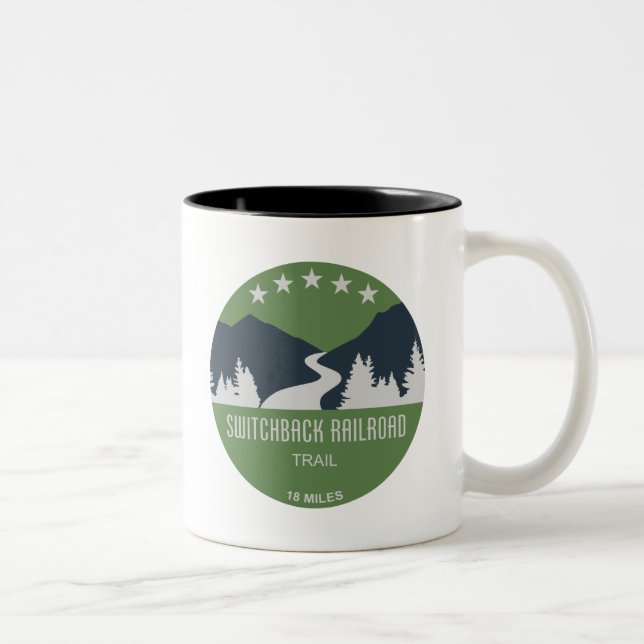 Taza Bicolor Trayecto ferroviario de conmutación (Derecha)