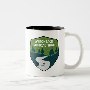 Taza Bicolor Trayecto ferroviario de conmutación