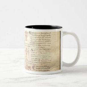 Taza Bicolor Trayectoria de la luna a través de las