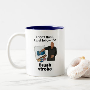 Taza Bicolor Trazo de Pincelada Solo Sigo Trazo de Pincelada Fi