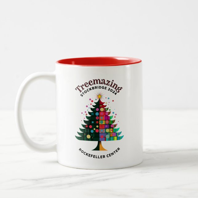 Taza Bicolor Treemazing Stockbridge 2024 Memorial Mug (Izquierda)