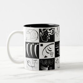 Taza Bicolor Treinta, Abstracción Biomórfica - Kandinsky