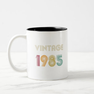 Taza Bicolor treinta y cuatro años 34th Birthday Gift Vintage 1