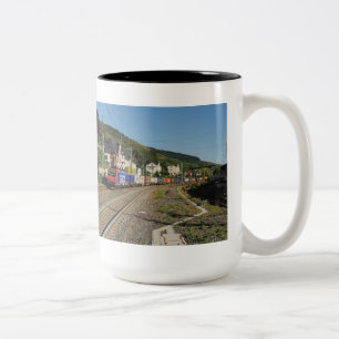 Taza Bicolor Tren de carga en Lorch a la rin