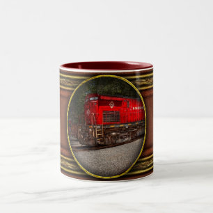Taza Bicolor Tren - Diésel - Morristown Erie