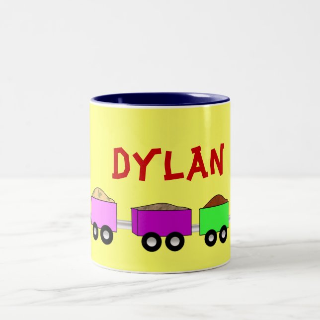 Taza Bicolor Tren Mug - personalizado (Centro)