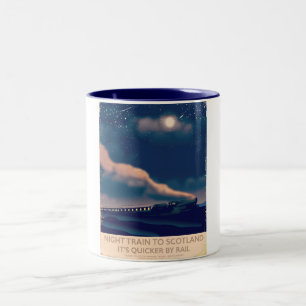 Taza Bicolor Tren nocturno a Escocia