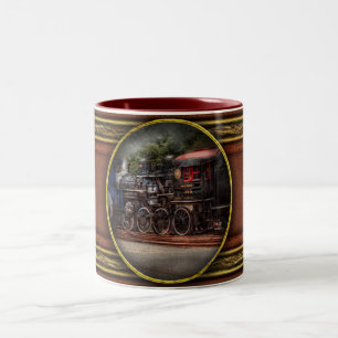 Taza Bicolor Tren - Vapor - El trabajo del conductor
