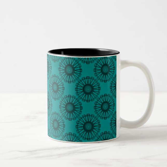 Taza Bicolor Trendsetter Mug, Verde azulado (Derecha)