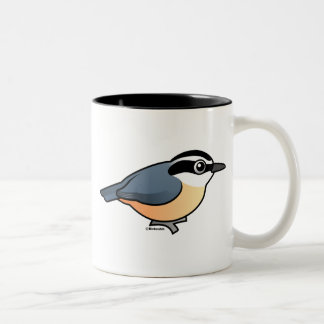 Taza Bicolor Trepatroncos de pecho rojo