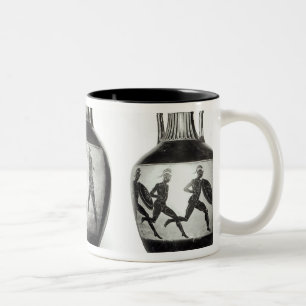 Taza Bicolor Tres amphorae de Panathenaic