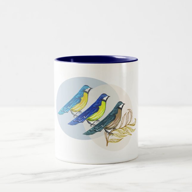 Taza Bicolor Tres Aves (Centro)
