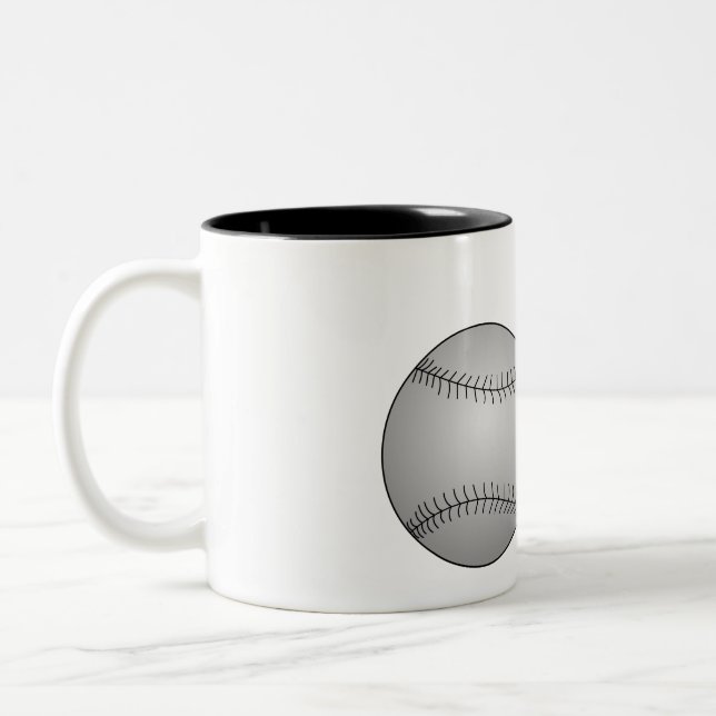 Taza Bicolor Tres Baseballs (Izquierda)