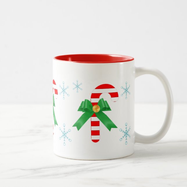 Taza Bicolor Tres bastones de caramelo (Derecha)