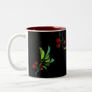 Taza Bicolor Tres cerezos