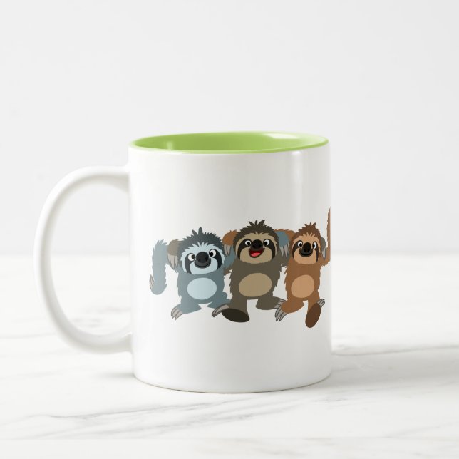 Taza Bicolor Tres eslóganes de Personalizado cúpula (Izquierda)
