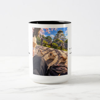 Taza Bicolor Tres gorriones