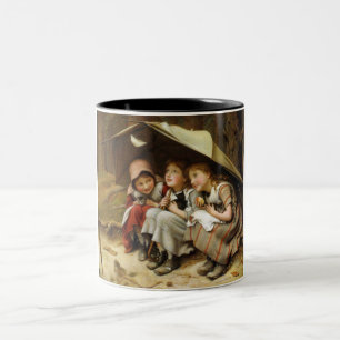 Taza Bicolor Tres Pequeños Gatitos