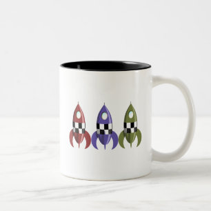 Taza Bicolor Tres Rockets coloreados