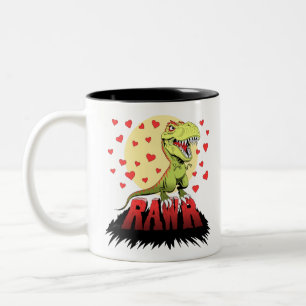 Taza Bicolor Trex Rawr