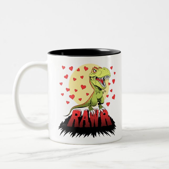 Taza Bicolor Trex Rawr (Izquierda)