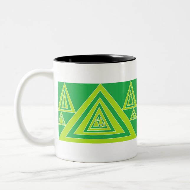 Taza Bicolor Triángulos (Izquierda)