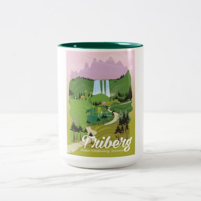 Taza Bicolor Triberg, Baden-Württemberg, Alemania (Centro)