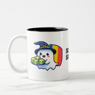 Taza Bicolor Trick or sarmale - Mug fantasma de la diáspora rum