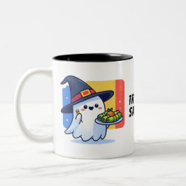 Taza Bicolor Trick or sarmale - Mug fantasma de la diáspora rum