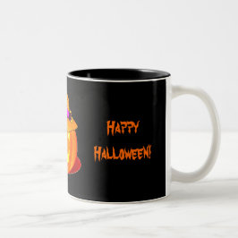 Taza Bicolor Trick or Treat Halloween Mug