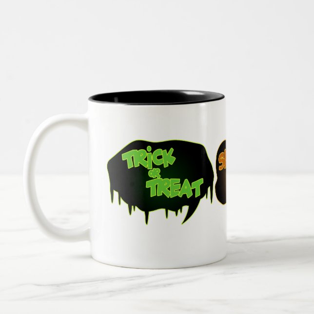 Taza Bicolor Trick-or-Treat-Mug de Halloween (Izquierda)