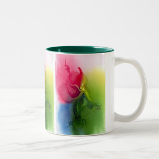 Taza Bicolor Triflower rosado