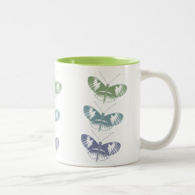 Taza Bicolor Trío de mariposa (Derecha)