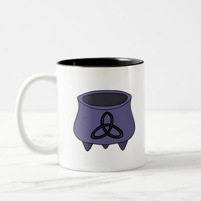 Taza Bicolor Triquetra Trinity Cauldron (Izquierda)