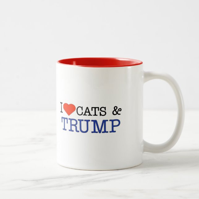 Taza Bicolor Triunfo de los gatos del amor (Derecha)