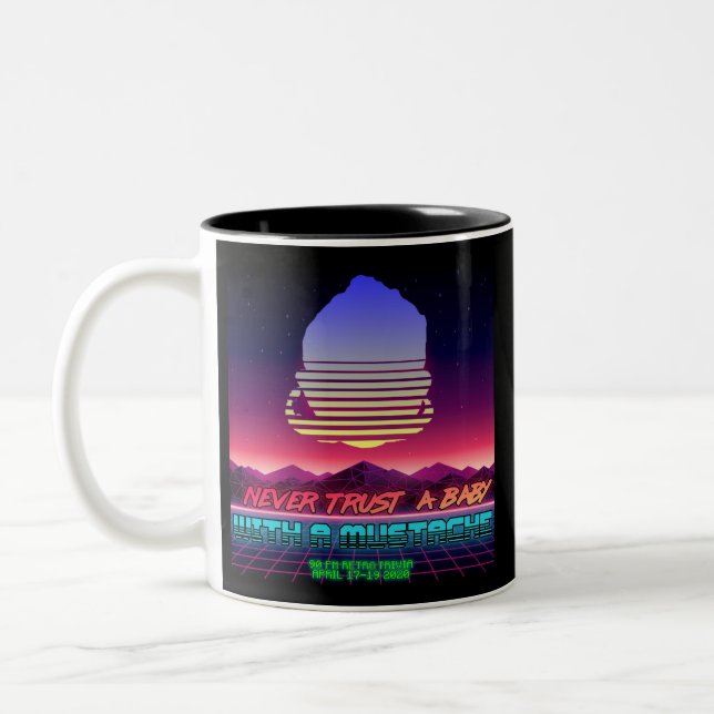 Taza Bicolor Trivia retro (Izquierda)
