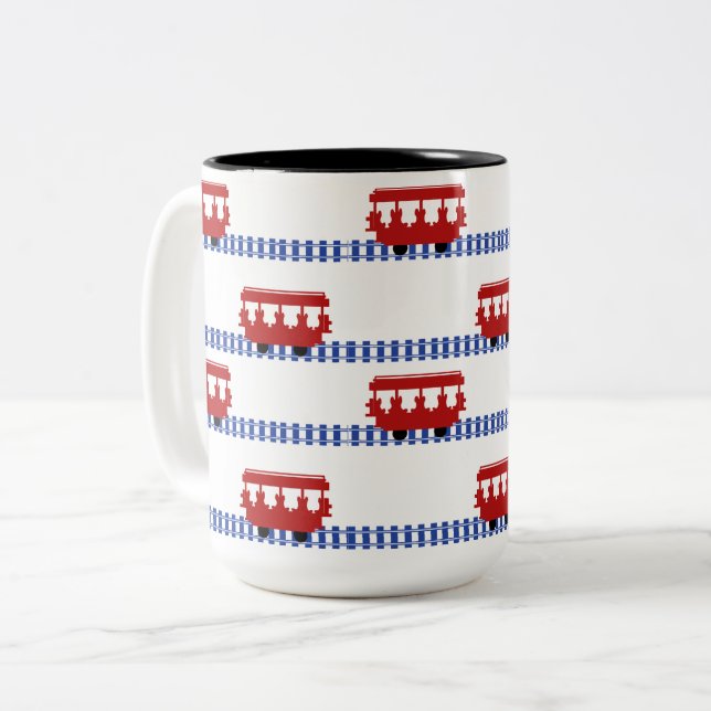 Taza Bicolor Trole 15 oz (Anverso izquierdo)