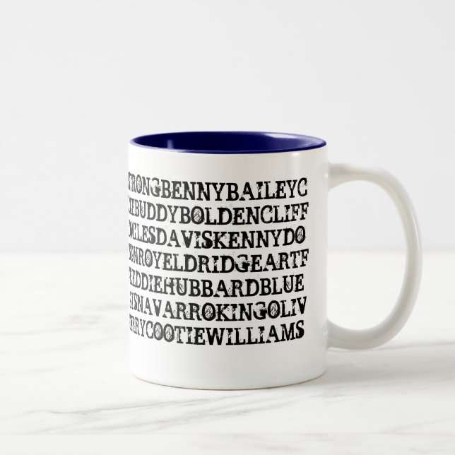 Taza Bicolor Trompetistas 1 del jazz (Derecha)
