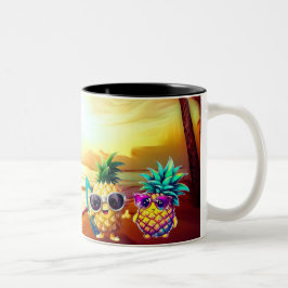 TAZA BICOLOR TROPICAL LOVE AT DAWN
