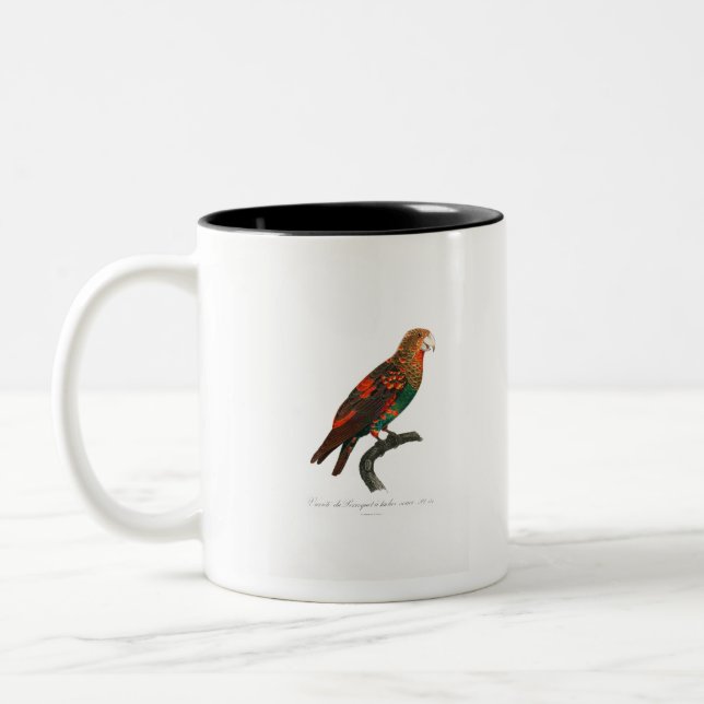 Taza Bicolor tropical macaw parrot (Izquierda)