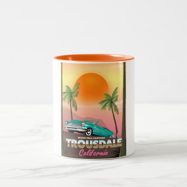 Taza Bicolor Trousdale Beverly Hills California (Centro)