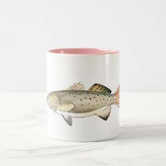 Taza Bicolor Trout Mug | Fish Mug
