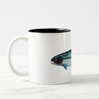 Taza Bicolor Trucha de cabeza de acero; Mug