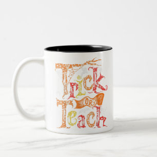 Taza Bicolor Trucos O Enseñanza Divertido Té De Disfraces De Ha